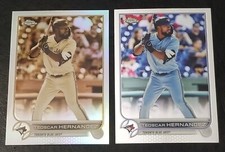 2022 Topps Chrome Teoscar Hernandez Sepia Refractor Card+Base Toronto No. 185
