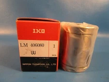 IKO LM406080 UU Standard Metric Linear Bushing, End Seals, ID 40mm, OD 60mm, Wid