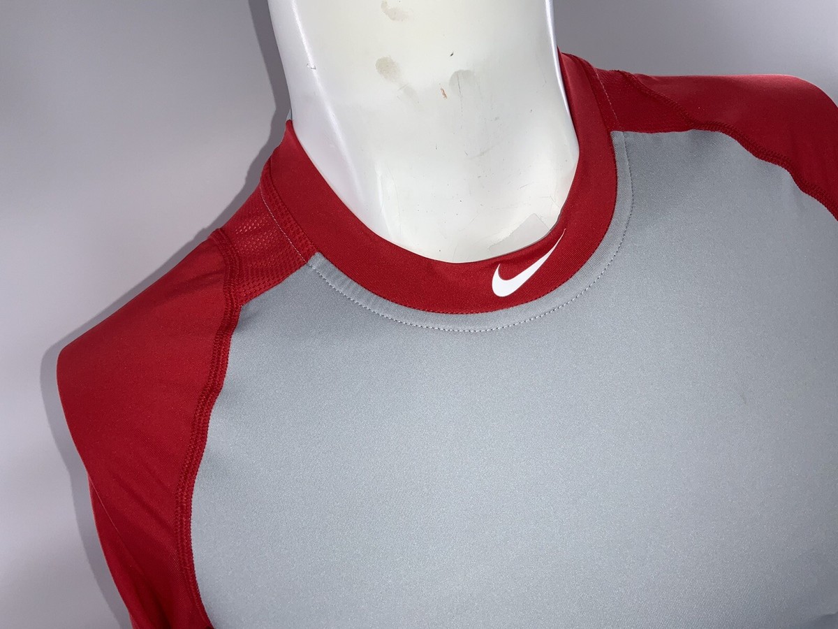 NIKE PRO COMBAT　MLB FITTED Mサイズ　3枚セット Nike Pro Combat MLB Baseball Fitted Undershirt S Gray Red