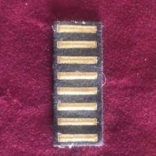 WW2 US ARMY PATCH 8 OVERSEARS SERVICE BARS ON LEFT OD WOOD ORIGINAL OFF UNIFORM