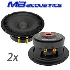 2x MB Acoustics 6.5" Midrange Speakers, 700W, 4Ω, 1.5" Kapton Voice Coil