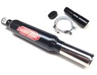 1x Cherry Bomb Rolled Tip Black 3.5" Rear Silencer + Mtg + Bracket + Reducer