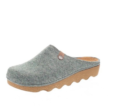 Inblu Stoff Hausschuhe mit hoher grüner Sohle - Größe 39 [25,5 cm] Schuhe