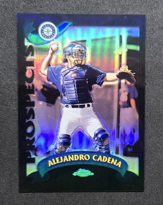 Alejandro Cadena 2002 Topps Chrome Rookies & Traded Black Refractor /100 #T112