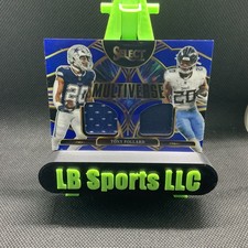 2025 Panini Select - Tony Pollard Blue Prizm Multiverse Card #MVJ-TPD  (MEM)