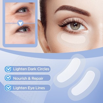 2pairs Hydrating Beauty Eye Pads Hyaluronic Acid Firming Eye Skin Care Cosmetics