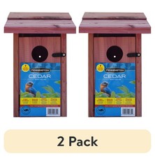  2 Pack  Red Cedar Bluebird Wild Bird House, 1 Pack