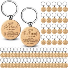 60 Pcs Thank You Keychain Bulk Employee Appreciation Gift Inspirational Keych...