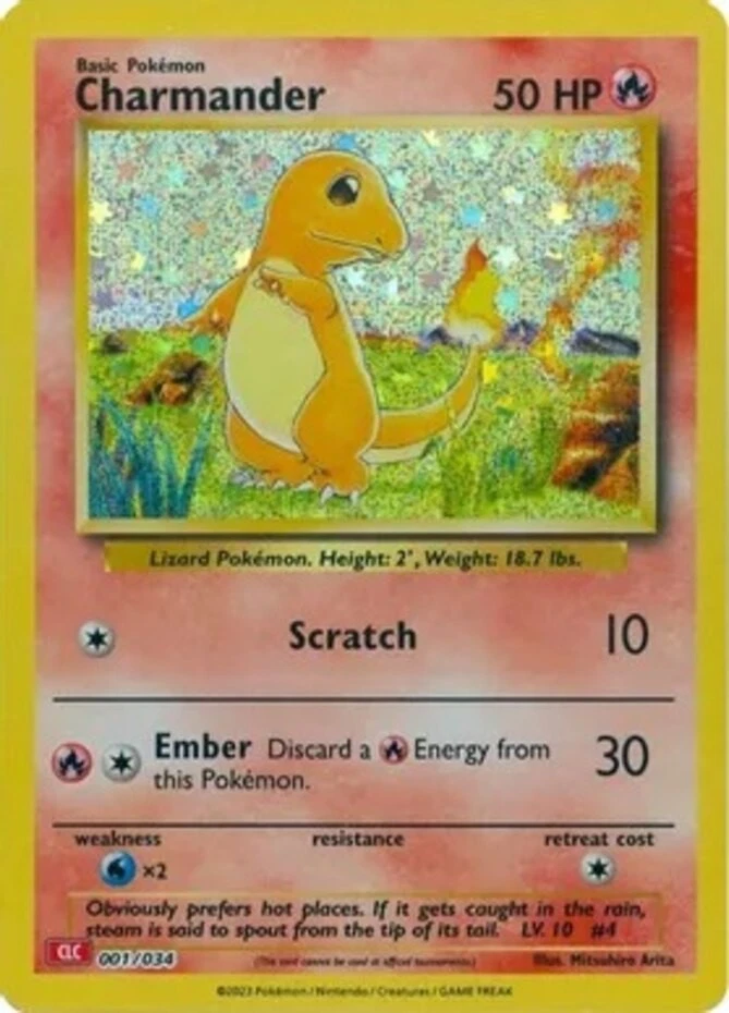 Charmander 001/034 Trading Card Game Classic for sale | eBay