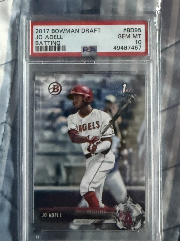 2017 Bowman Draft Batting JO ADELL RC Rookie Baseball Card PSA 10 GEM MINT