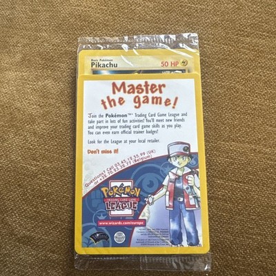 1x Sealed Pikachu #4 Black Star Promo WB Movie WOTC Pokemon Karte Master The Game