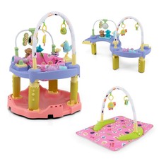 3-in-1 Baby Activity Center Toddler Bouncing Saucer Infant Fun Learning Center