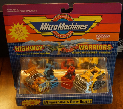 Super Micro Machines HIGHWAY WARRIORS, 'Savage Semi' & Dirty Dozer', SEALED