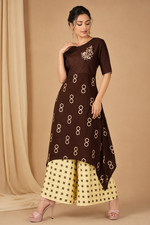 Handwork on Silk Kurta with Palazzo for Women Party Wear Dress