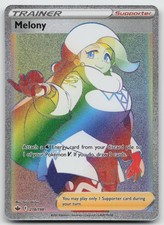 Melony (Secret) Rainbow Rare Holo SWSH06: Chilling Reign 218/198 NM on eBay