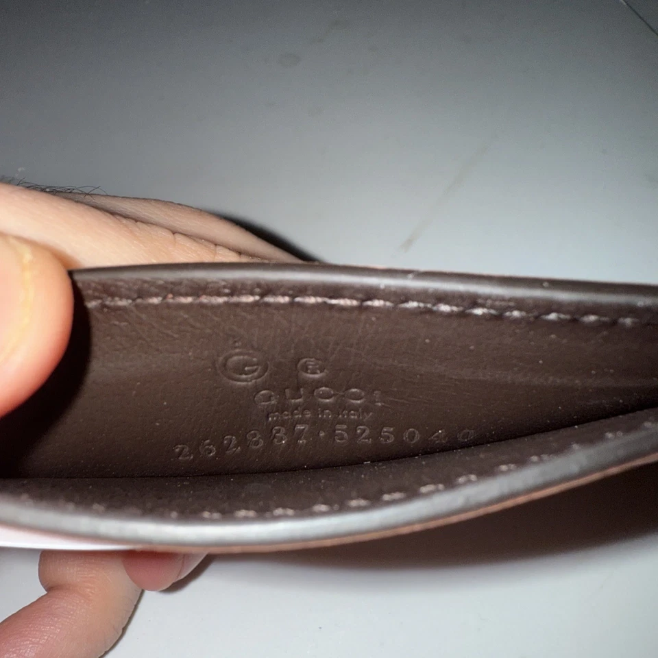 Nuevo Auténtico Gucci Microguccissima Rosa - Tarjetero de Cuero Foto 4 de 4