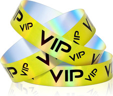 500 Pack VIP Plastic Wristbands Bracelets Party for Events VIP Custom Wristbands