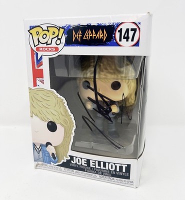 Autogramm Funko Pop Def Leppard   Joe Elliott, Neu, mit Original Selfsigned