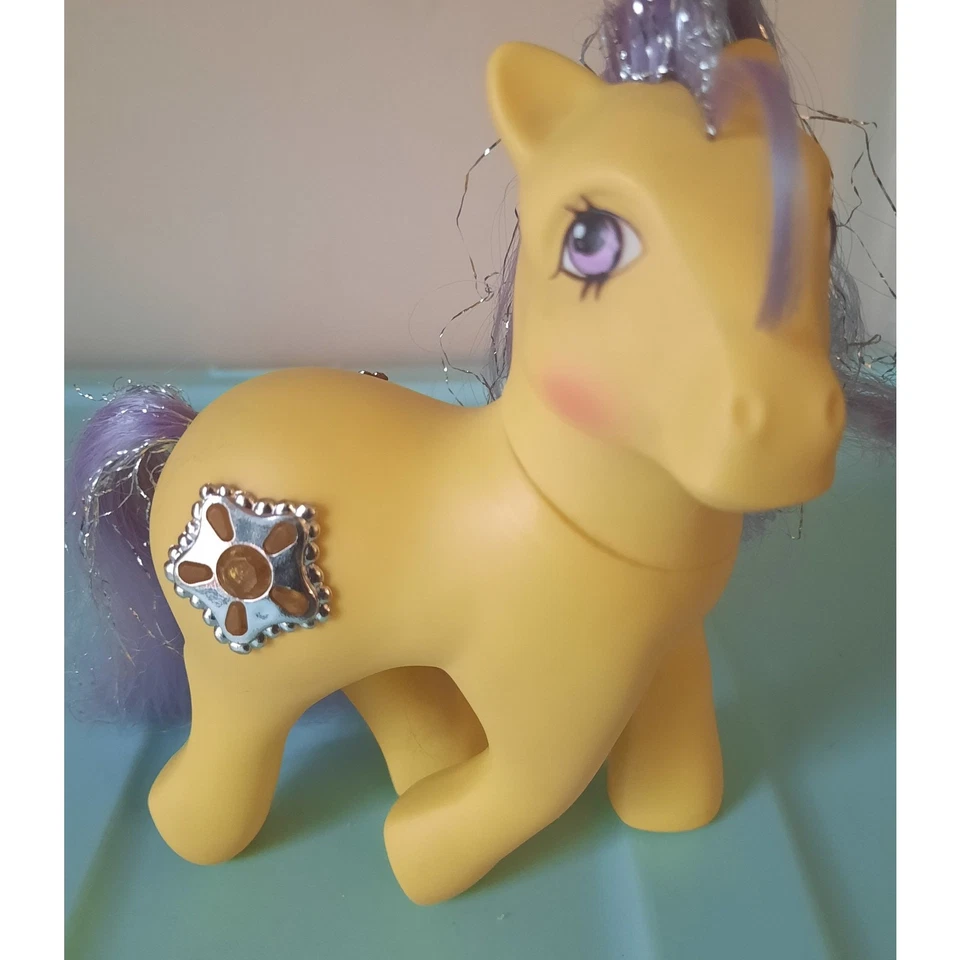 Vintage G1 My Little Pony Princess Starburst Yellow Tail Trim Hasbro MLP Rare  - Image 2 of 4