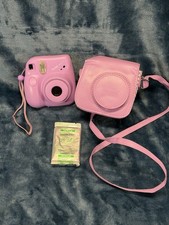 Fujifilm Instax Mini 7+ instant camera -Purple- With Carrying Case & Film