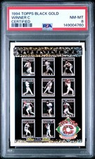 1994 TOPPS BLACK GOLD CERTIFIED WINNER C PSA 8