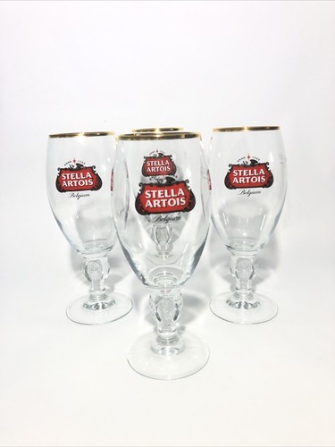 Stella Artois Set Bicchieri Birra con Bordo Oro (4) Calici 40cl. Set bicchieri birra - Foto 3 di 10