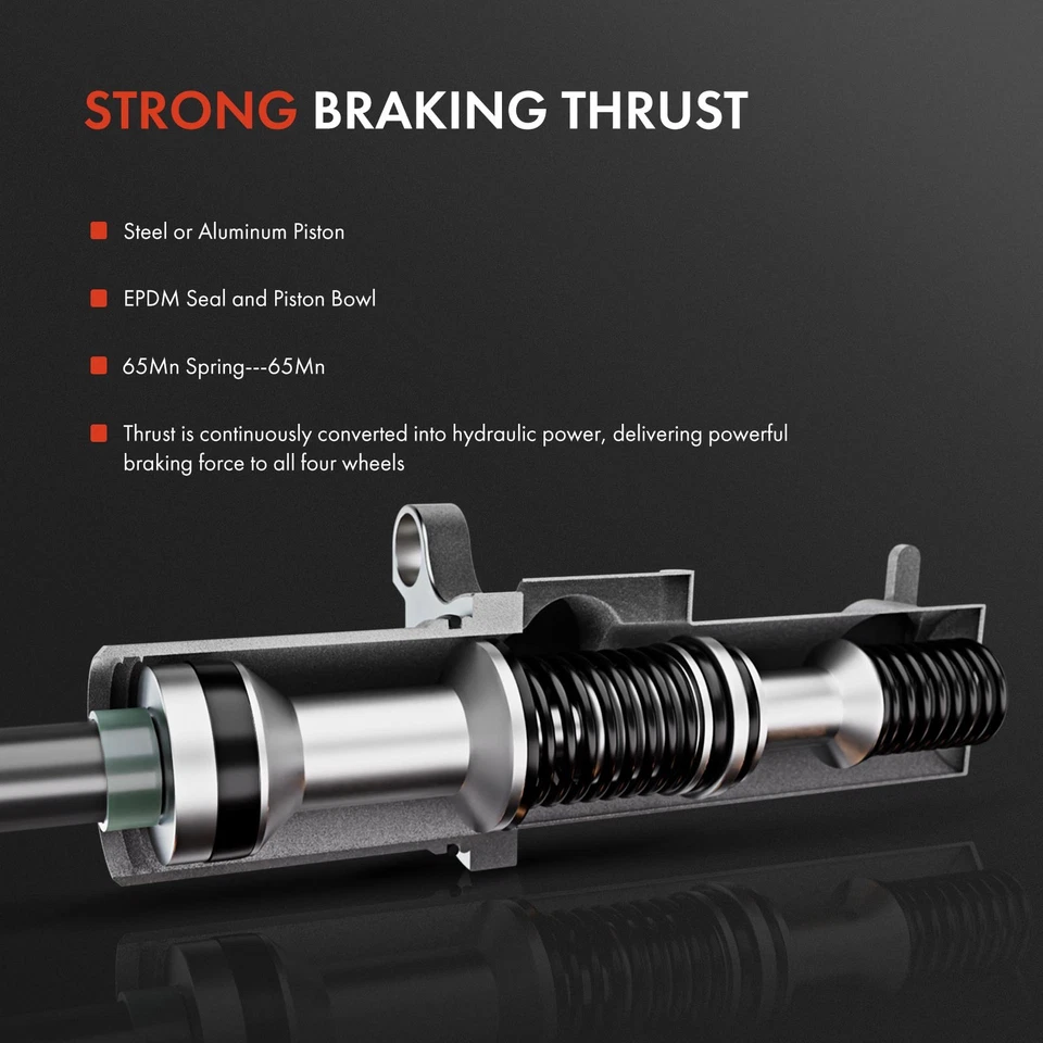 Cilindro maestro de freno con depósito para Chrysler Town & Country Dodge 1974-1977 Foto 4 de 4