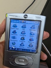 KSE Palm Tungsten T3 PDA with Accessories, Papers, Power Cord Stylus POWERS ON