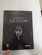 Elder Scrolls V Skyrim Prima Games Official Game Guide WITH MAP IN BOOK Unused 
