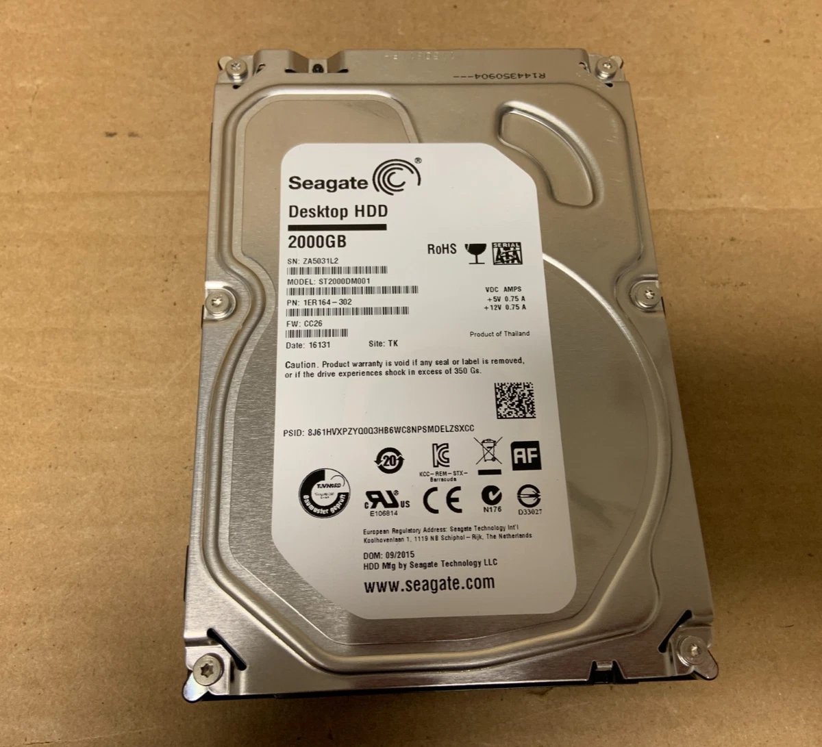 Seagate Barracuda St2000dm001 2tb for sale | eBay