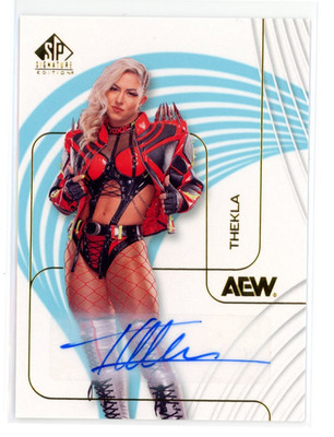 2025 Upper Deck SP Signature Edition AEW Thekla Blue Auto