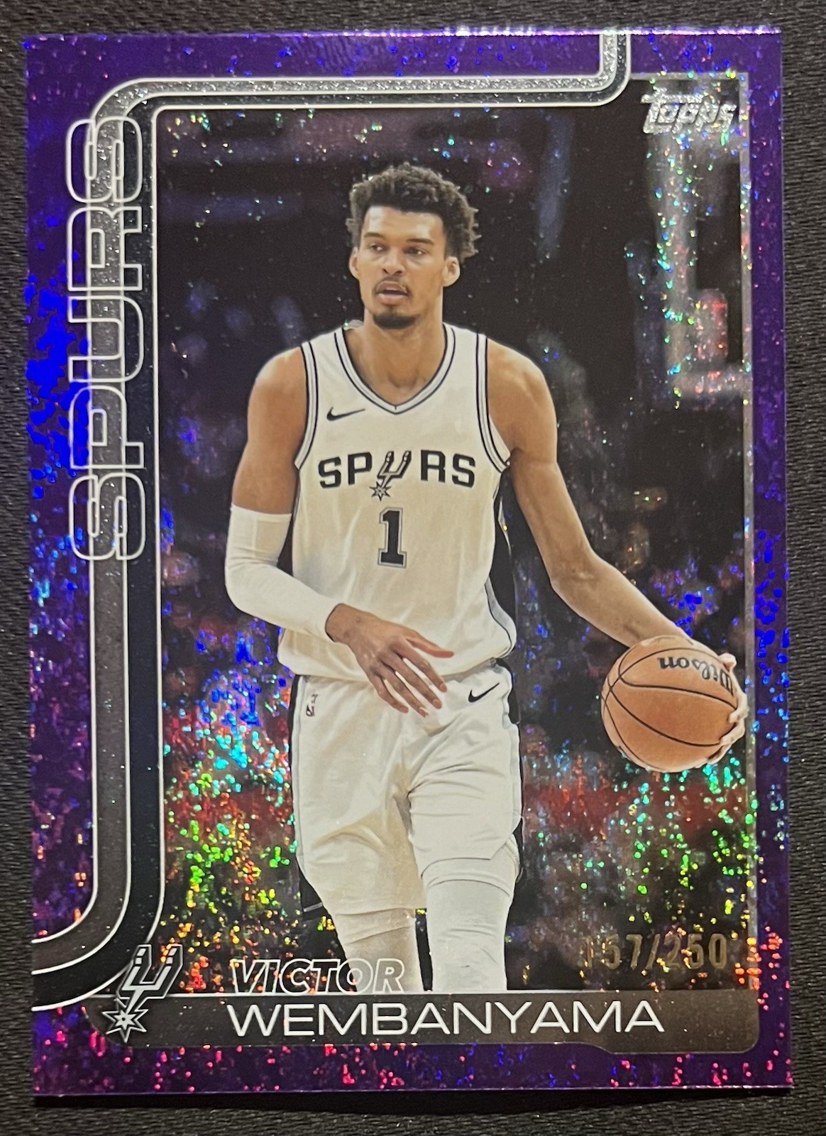 Victor Wembanyama 2025 Topps #195 Purple Holo Foil /250 Price