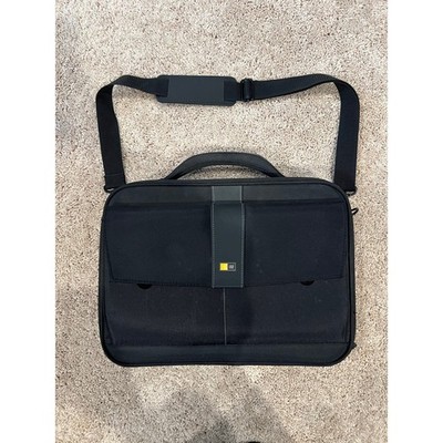 Case Logic Laptop Messenger Bag 17''x12''x3'' w/ Carrying Strap Handle Black Unisex