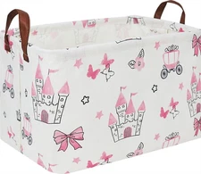 Rectangle Storage Basket with Handles,Collapsible Storage Bin,Books Box