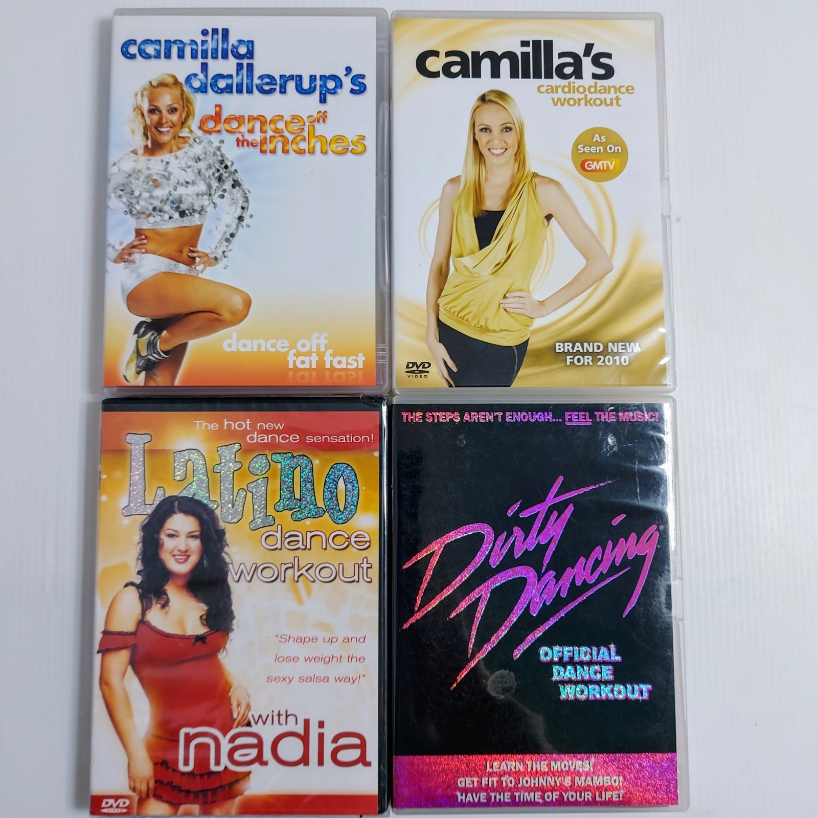 Dance Workout DVD Bundle Camilla Dallerup Dirty Dancing Latin Fitness Cardio