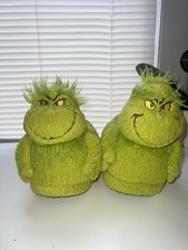 American Eagle AE grinch slippers 3D green women sz M/L. Size 7-9