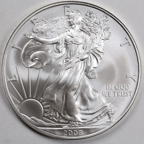 2008 American Silver Eagle #2 (BU) in a Capsule - PRISTINE - ORIGINAL OWNER!