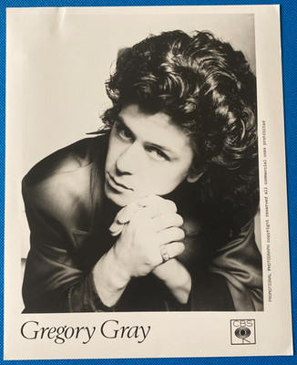 Gregory Gray - Sensual 1986 UK CBS Records Promo Press Real Photograph 10'' x 8''