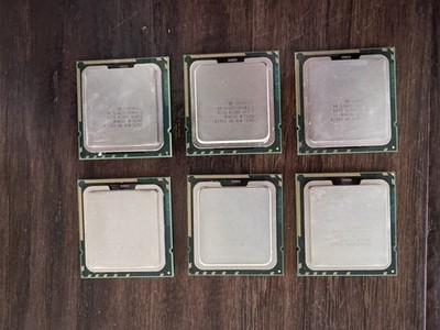 Lot of 6 Intel Xeon E5620 SLBV4 Quad Core 2.40Ghz 12 MB 5.86GT/s LGA 1366 CPU(s)