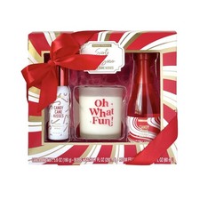 New  SCENT THEORY HOLIDAY GIFT SET  Candy Cane Kisses Sugar Peppermint 3 Pc Set