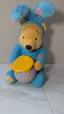 Winnie the Pooh Easter Bunny Plush Toy Stuffed Animal Vintage Talking-Applause