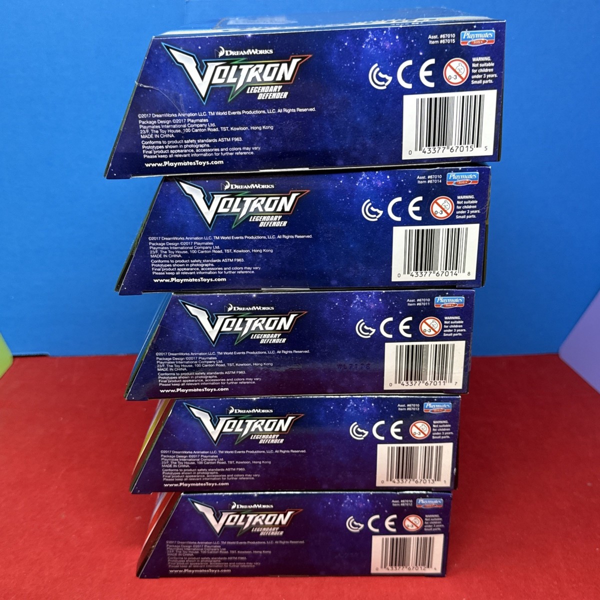 Voltron Legendary Defender Diecast Complete Set 5 Lions New