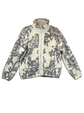 Spyder Women's Ivory Floral Sherpa Fleece Full Zip Jacket Size Medium NWT