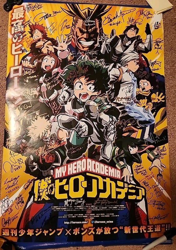 My Hero Academia: Poster (23"×34") With SIGNATURES!