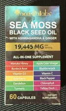 Sea Moss, Black Seed Oil, Ashwagandha, Turmeric, Ginger 16 in 1 Multivitamin 