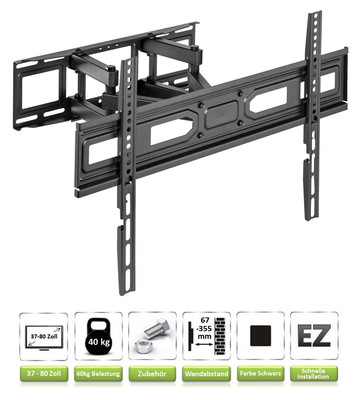 TV Fernseher Wandhalterung | Halter für VESA 100x100 150x100 200x100 200x200