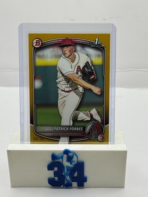 2025 Bowman Draft Patrick Forbes Gold Paper #50/50 Diamondbacks 1st Round SSP