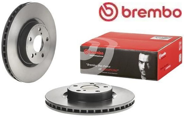 2X Bremsscheibe Brembo 09.D769.11 2 Bremsscheiben Vorderachse Vorne FüR Subaru-image