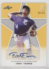 2020 Leaf Perfect Game National Showcase Yellow 24/25 Tommy Tavarez Auto nd3