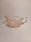 Pink Depression Glass Sunflowers And Diamonds Creamer
